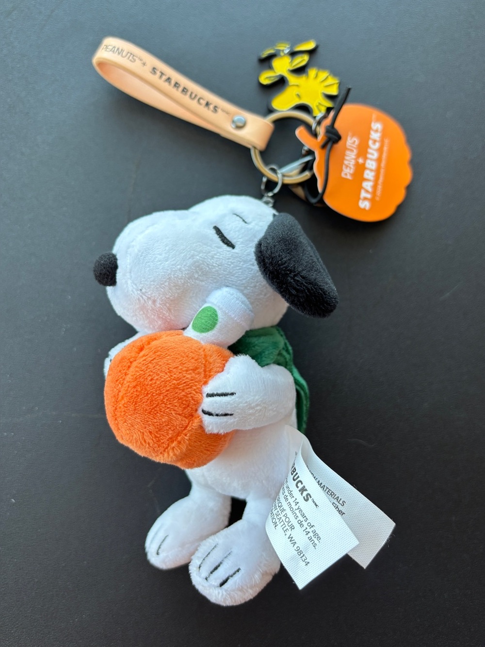 NWT Peanuts x Starbucks Snoopy Plush Bag Charm